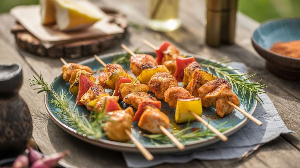 Des brochettes de poulet vibrantes pour cet été : une recette simple et délicieuse