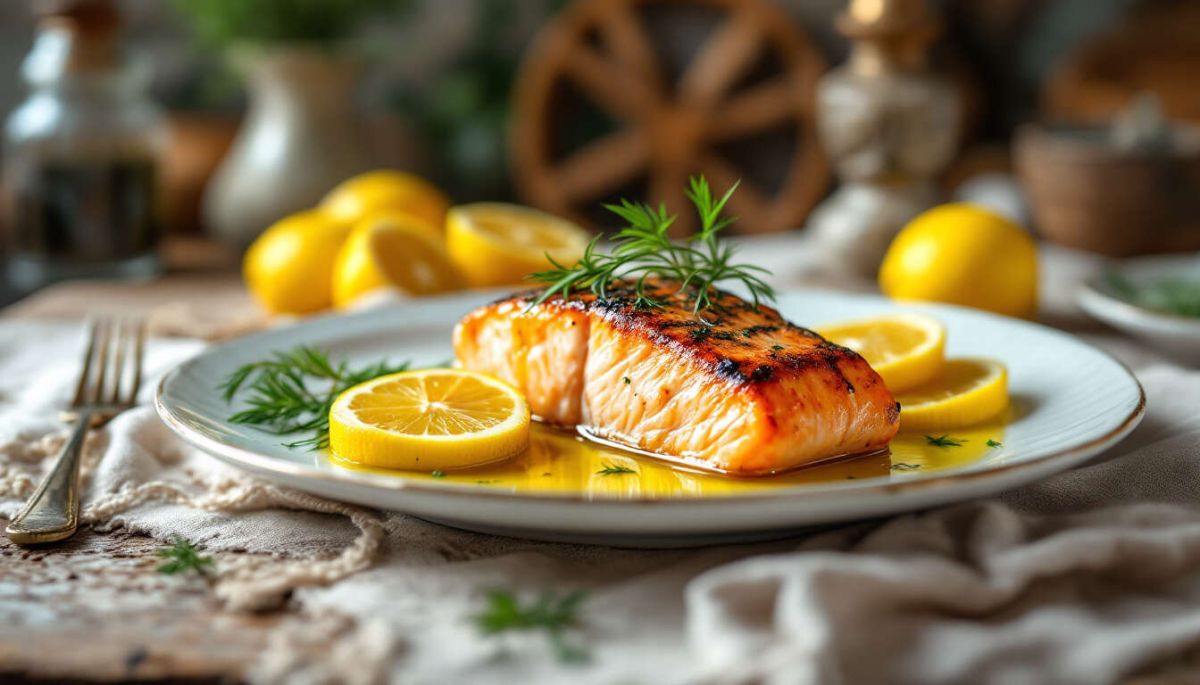 Filet de saumon à l’aneth et citron : recette savoureuse