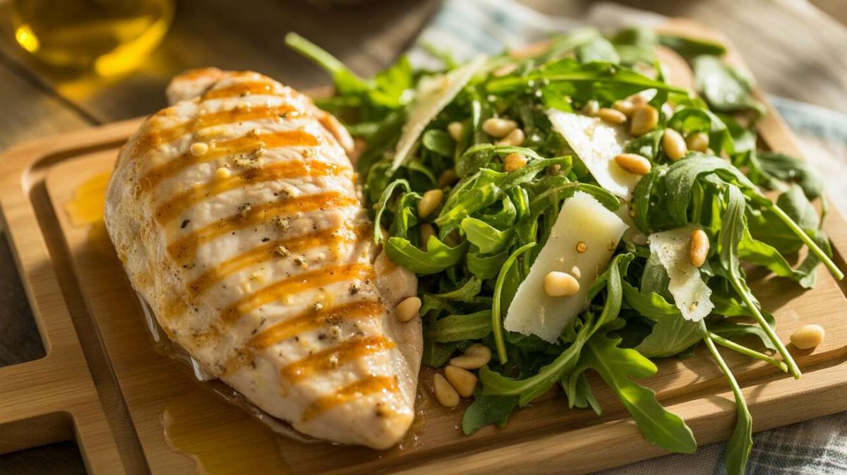 Le poulet grillé et sa roquette : un plat savoureux pour un régime équilibré