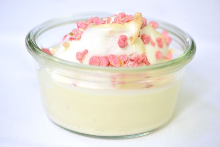 L'île flottante aux pralines roses