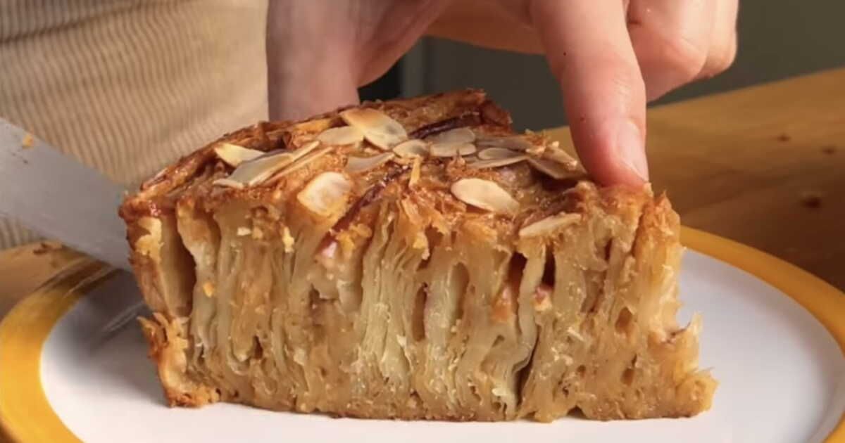 Un crinkle cake aux pommes qui réchauffe le cœur