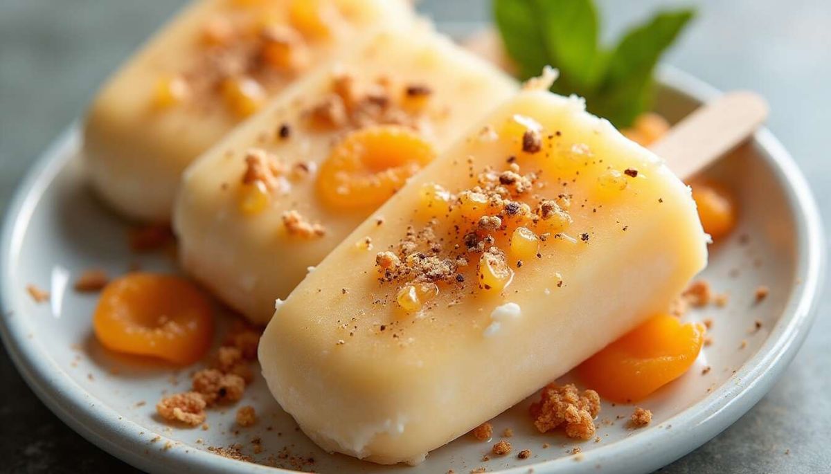 Des esquimaux aux abricots et fromage aux noix pour une touche de fraîcheur