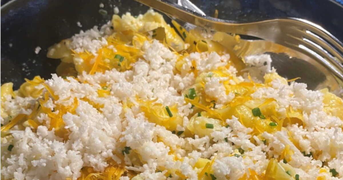 Découvrez la recette surprenante de Julie Andrieu : des pâtes au lait et curry