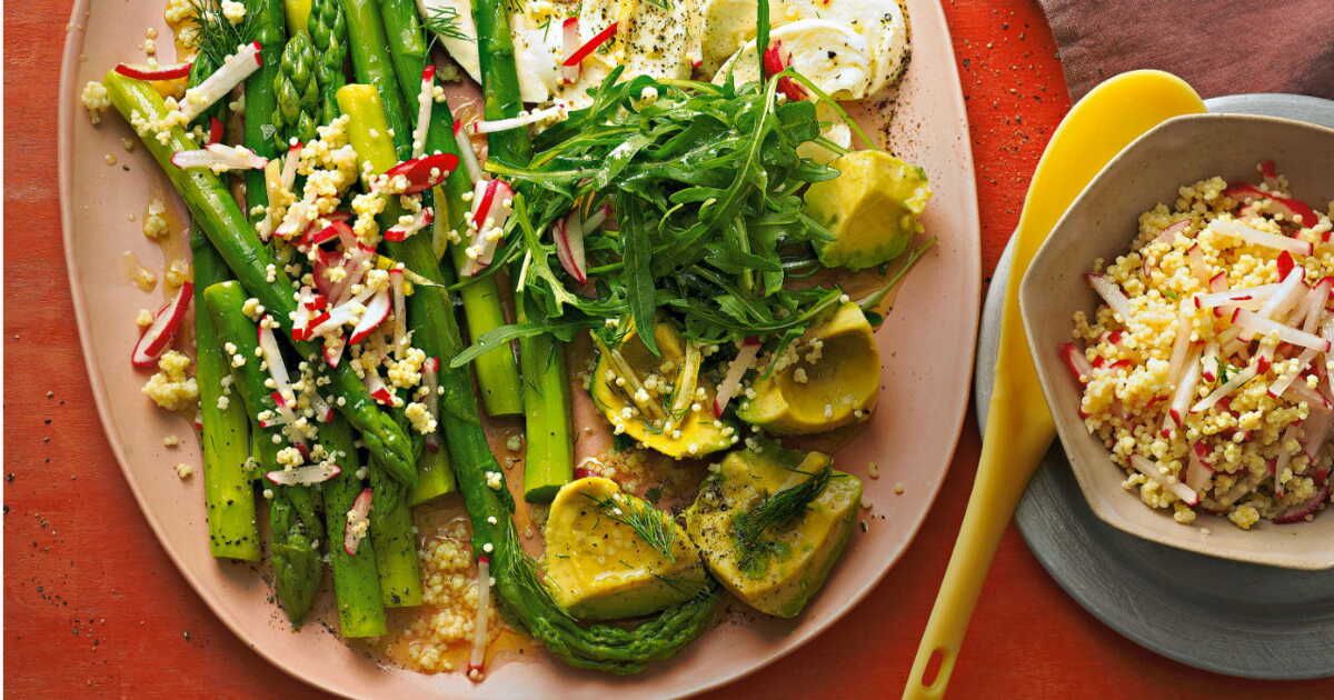 Une salade nutritive aux légumes et millet