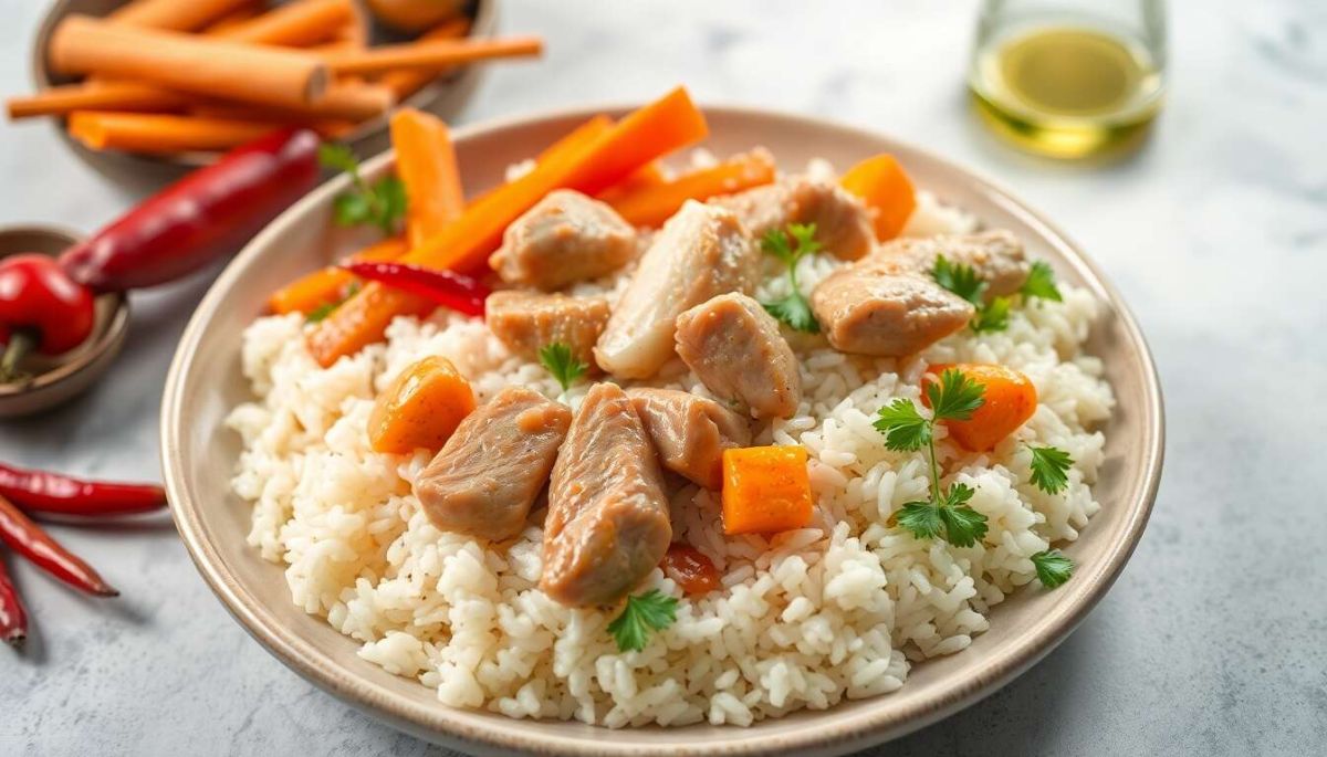 Découvrez le riz au poulet à la chinoise : une recette simple et savoureuse