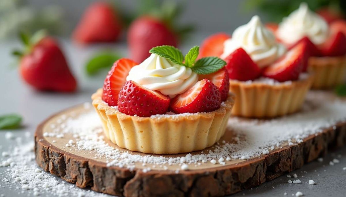 Les tartelettes aux fraises à la crème : un délice printanier