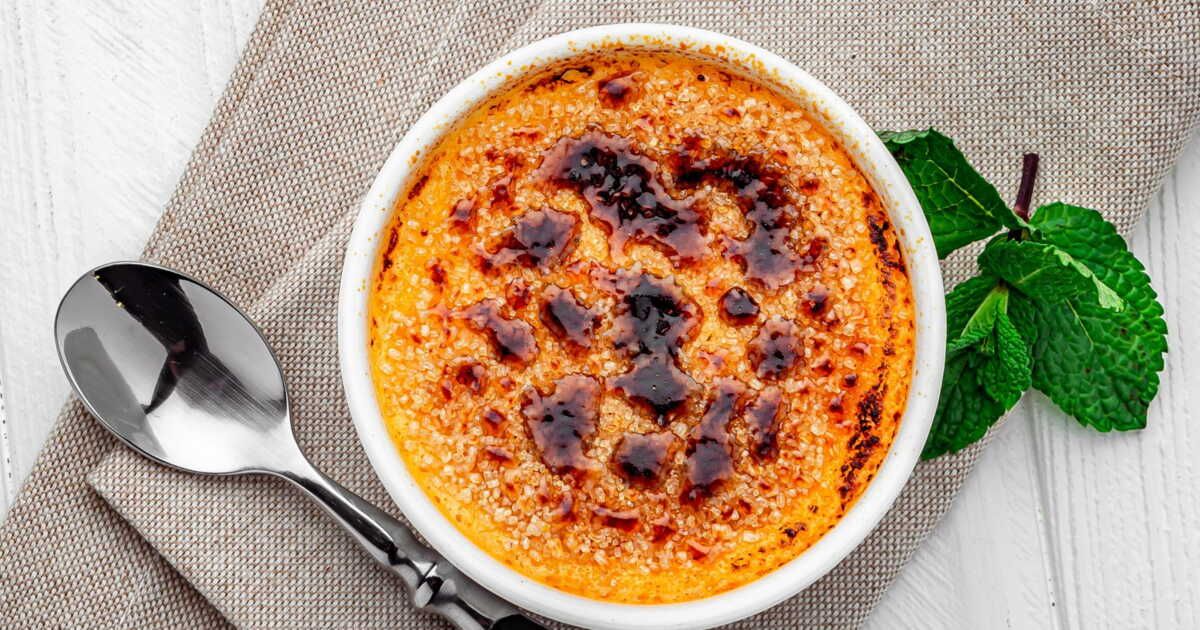 découvrez la recette légère de crème brûlée d'une nutritionniste