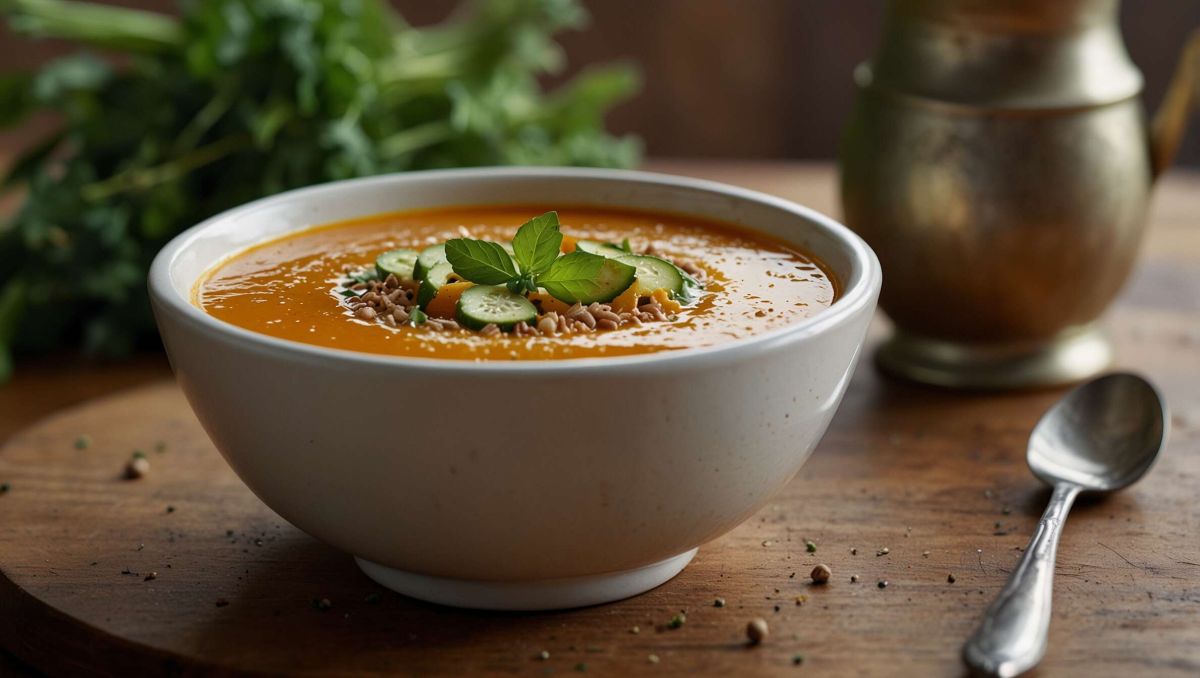Un goût d'automne : soupe carottes et courgettes aux épices