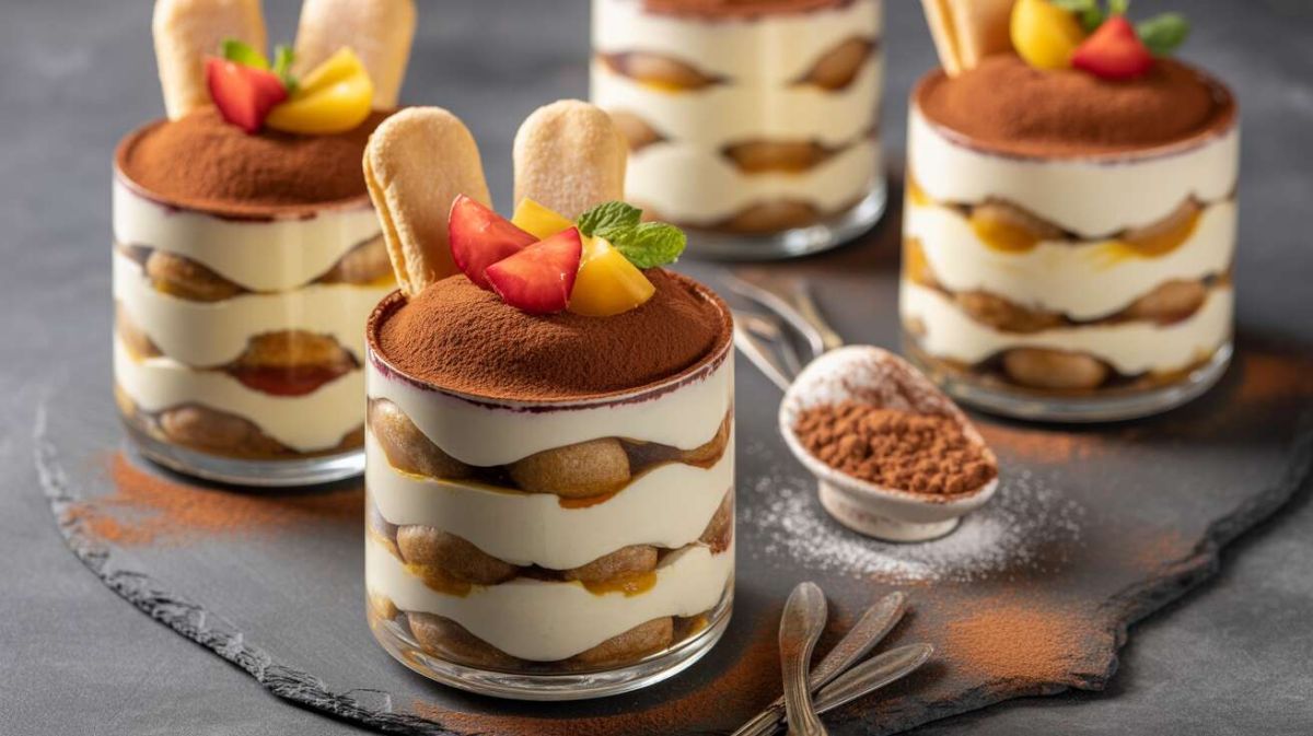 Des verrines de tiramisu aux fruits frais : le dessert express sans cuisson