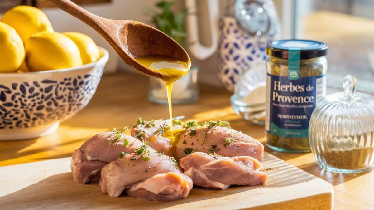 Poulet mariné au citron et herbes pour un barbecue savoureux
