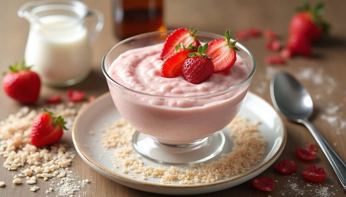 Découvrez le riz au lait léger aux fraises : un dessert frais et savoureux