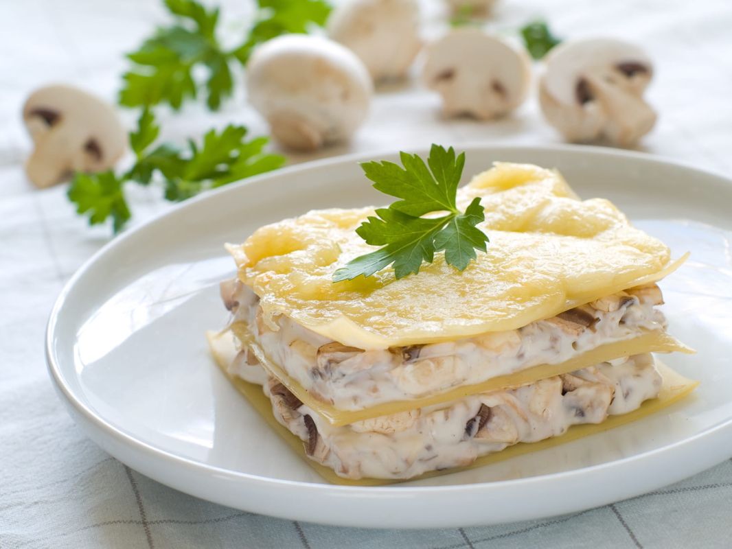 Lasagnes aux champignons et comté : une recette réconfortante signée Diego Alary