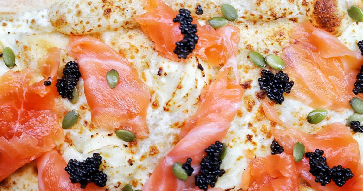 Une pizza élégante pour faire sensation au Nouvel An