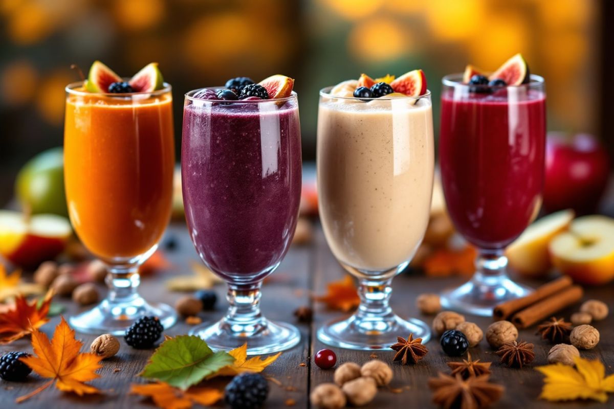 Quatre smoothies maison pour savourer l'automne en harmonie