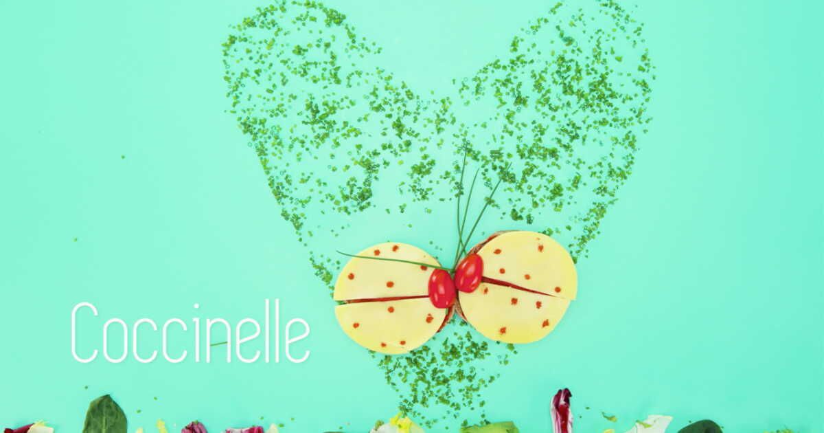 Cuisine créative : une tartine coccinelle