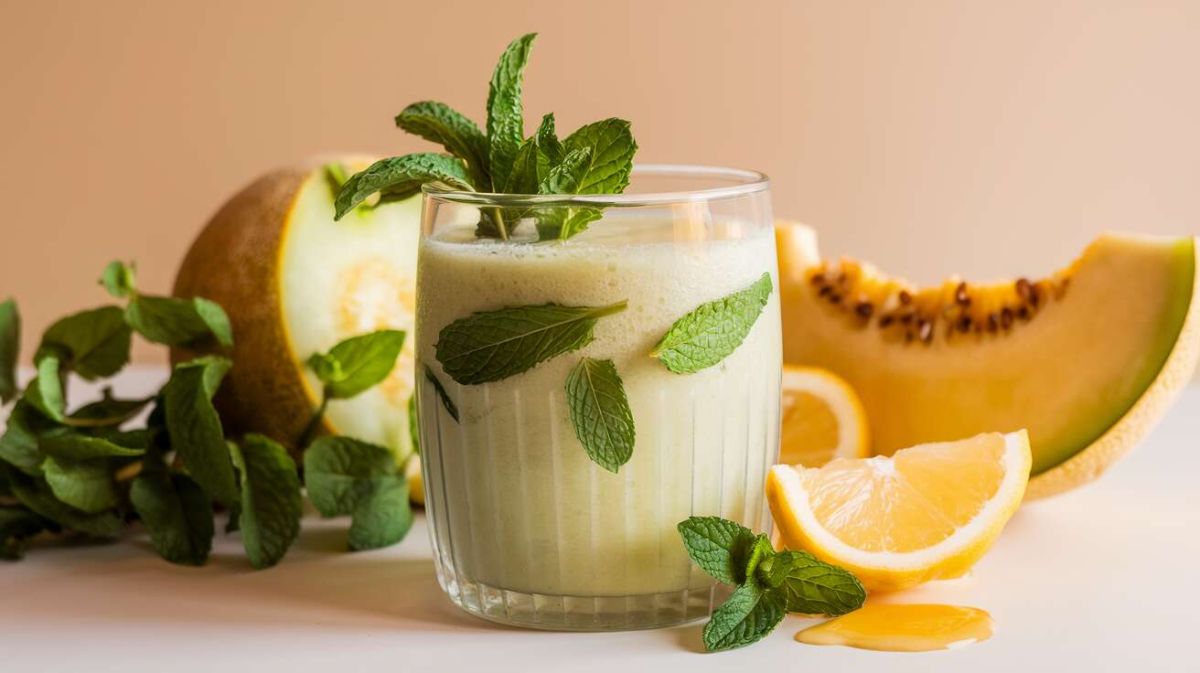 découvrez le smoothie melon et menthe, allié des journées estivales