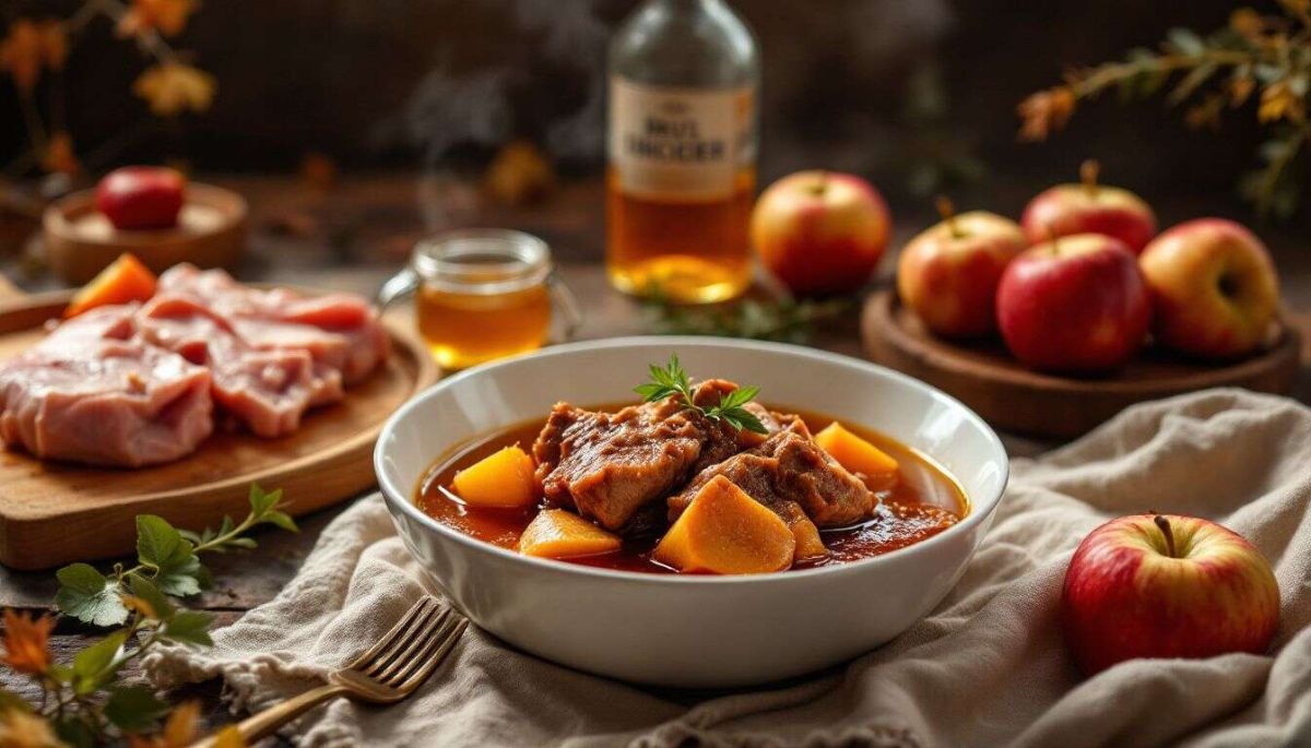Savourez l'automne avec des joues de porc confites au cidre