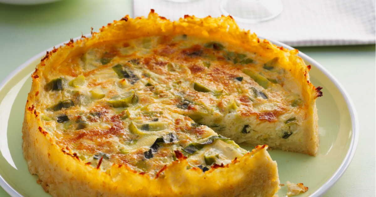 Quiche rösti aux poireaux