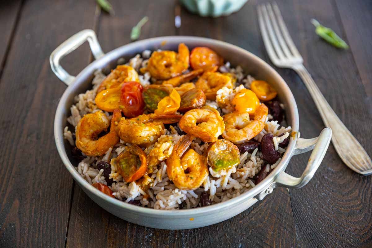 Crevettes façon cajun au Cookeo