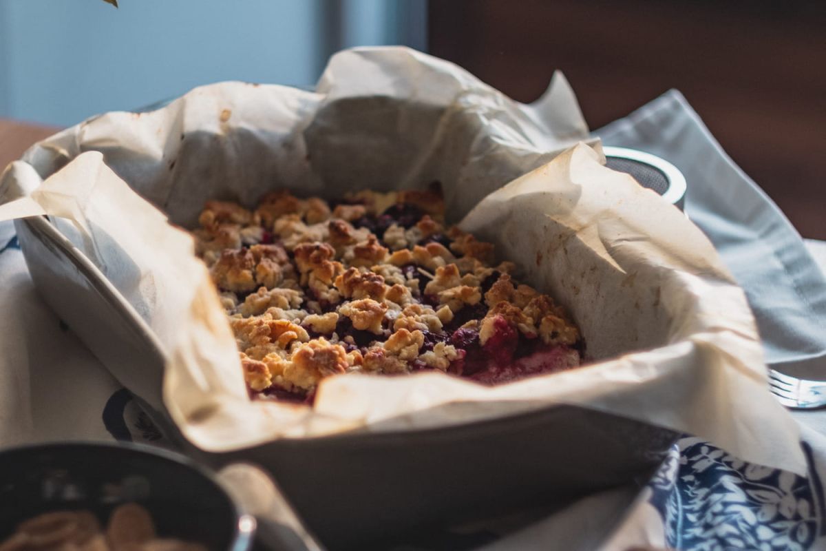 La recette de crumble d'été salé de Cyril Lignac