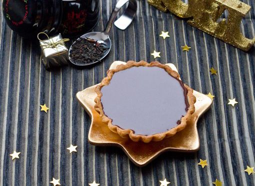 Des tartelettes au chocolat parfumées au thé de Noël pour les gourmands
