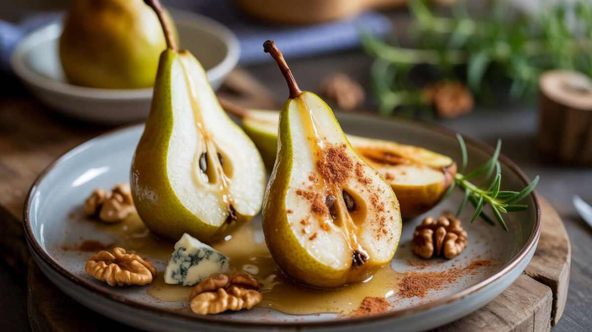 Poires rôties aux noix et bleu : une aventure gustative